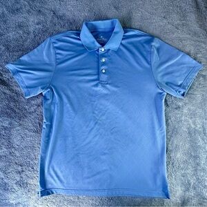 Brooks Brothers Polo Shirt Mens Adult Large Blue Casual Preppy Rugby Performance